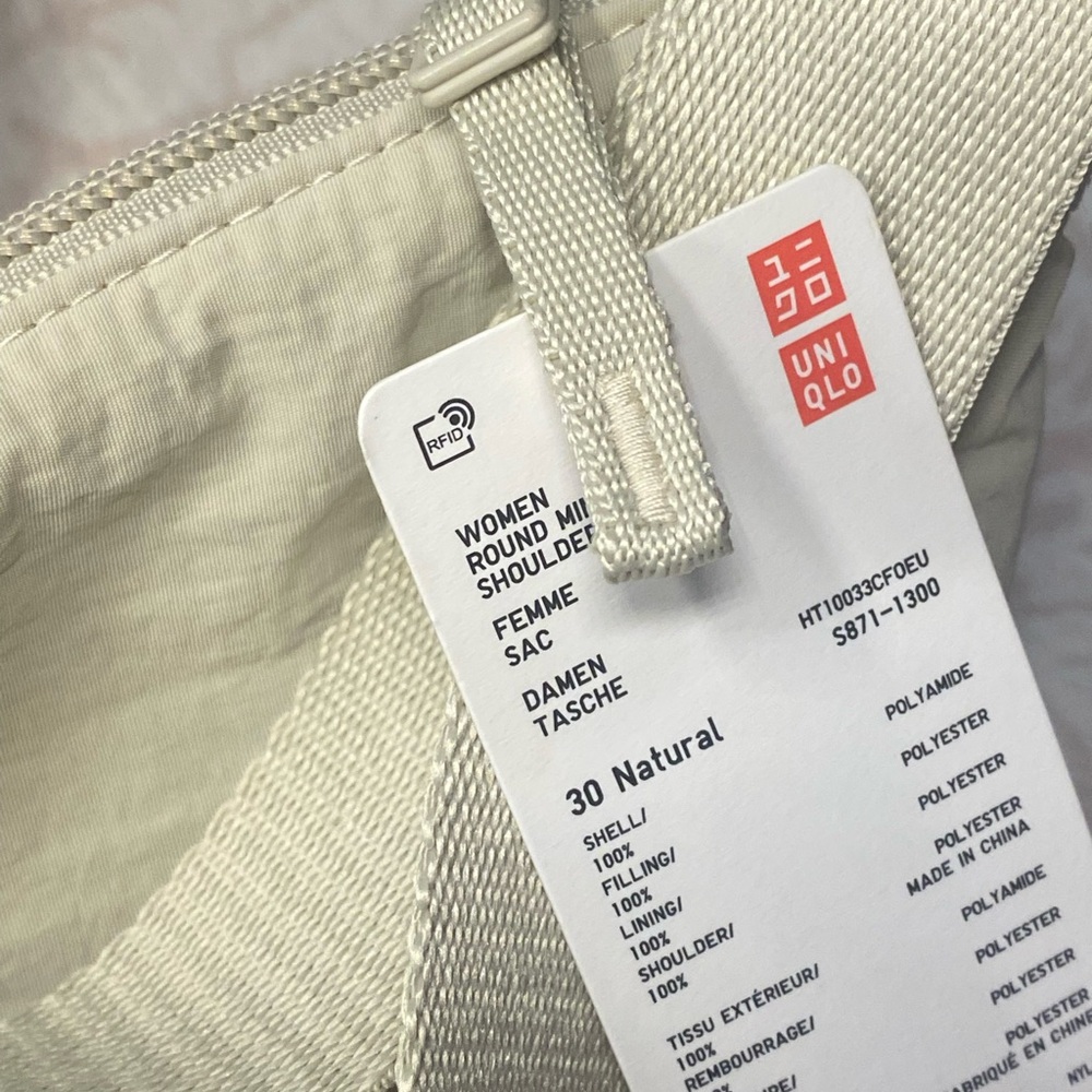 NWT Uniqlo Sling Bag in color Natural - Picture 7 of 12